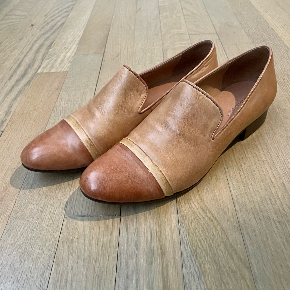 Chocolat Blu camel toned Dixie flats